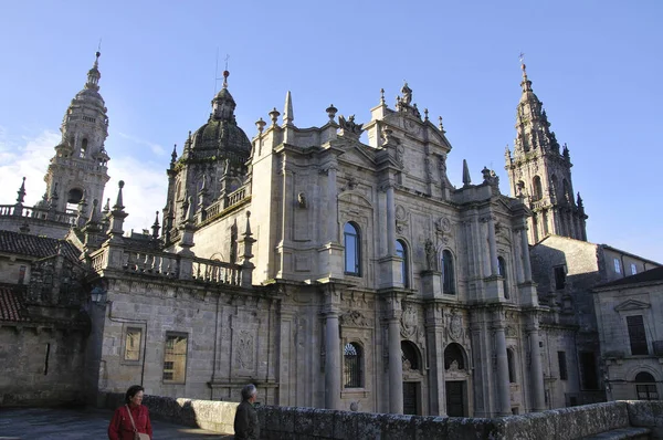 Fachada Catedral Azabacheria Santiago —  Fotos de Stock