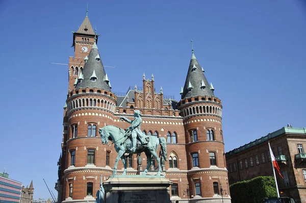 Ayuntamiento Estatua Helsingborg — Foto de Stock