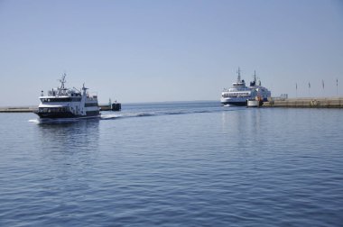 Helsingborg bağlantı noktası girerek Feribotlar