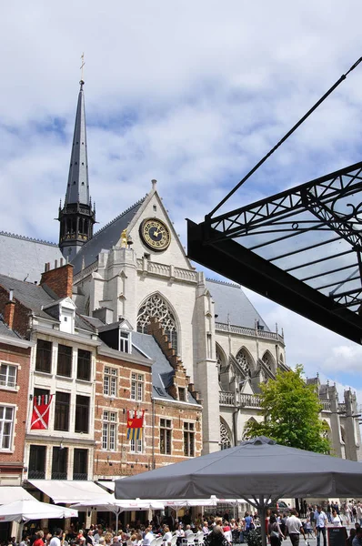 Peterskirche Großer Markt Leuven — Stockfoto