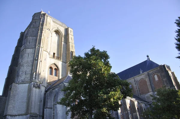 Kerk Veere Avondlicht — Stockfoto