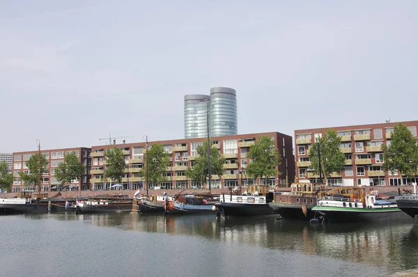 Barcos en Utrecht, ciudad — Foto de Stock