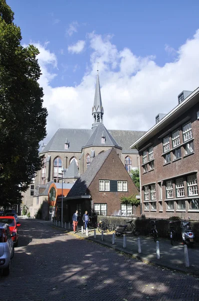 Gebouwen in het centrum van de stad Utrecht — Stockfoto