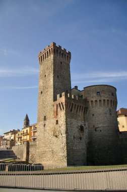 Umbertide 'li Rocca ve güneşli hava