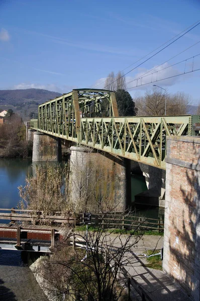 Puente Umbertide Voor Trenes — Foto de Stock
