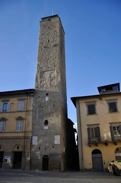 Историческая Башня Центре Города Citta Castello — стоковое фото