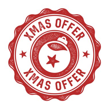 Xmas Teklif Vektör Rozeti - Yaşlı