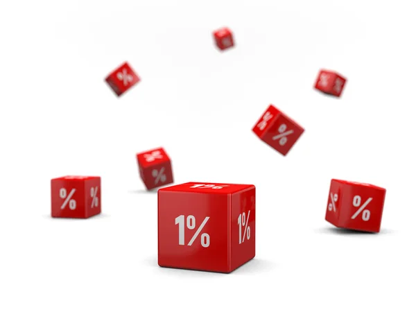 Caixa Desconto Conceito Promocional Venda Com Percentagens — Fotografia de Stock