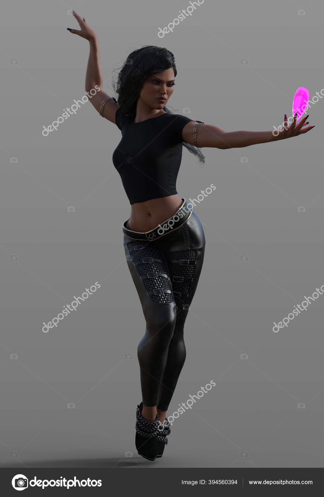 girl latina dancing in black lingerie