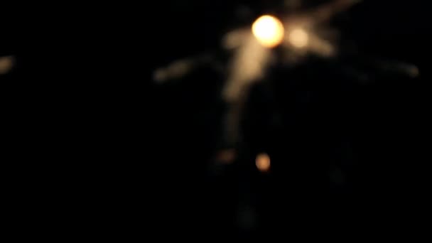燃烧的孟加拉灯光烟火 — 图库视频影像