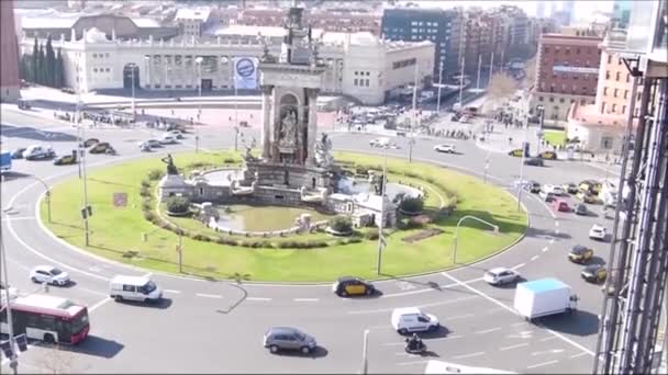 Video Vom Transit Plaza Spanien — Stockvideo