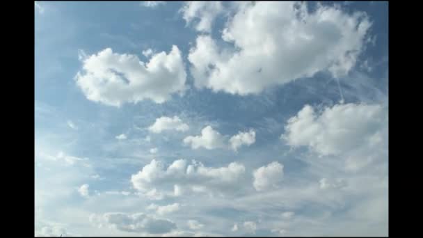 Tijd Lapse Wolken Twee Scènes — Stockvideo
