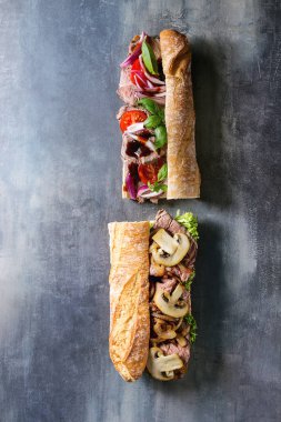 Sığır eti baget sandviç