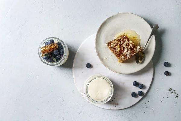 Panna cotta con bayas — Foto de Stock