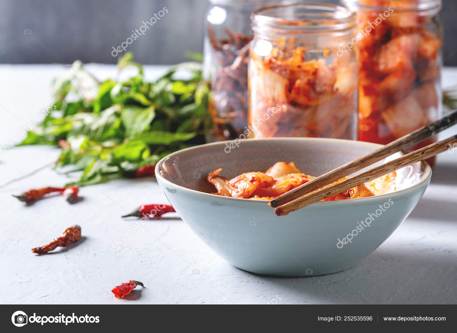 Korean appetizer kimchi Stock Photo by ©NatashaBreen 252535596