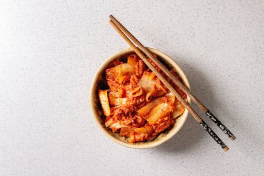 Korean appetizer kimchi clipart