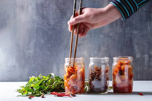 Koreanska förrätt kimchi — Stockfoto