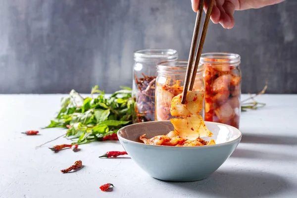 Koreanska förrätt kimchi — Stockfoto