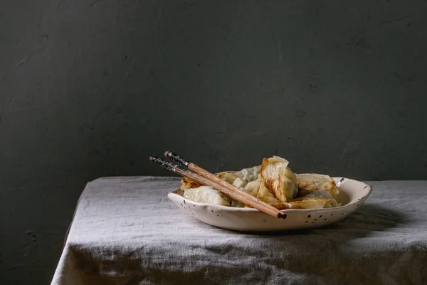 Dumplings Gyozas potstickers — Stock Photo, Image