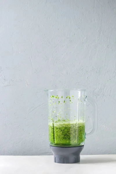 Groene spinazie appel smoothie — Stockfoto