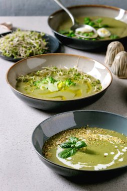 yeşil sebze çorbası