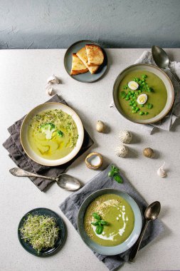 yeşil sebze çorbası