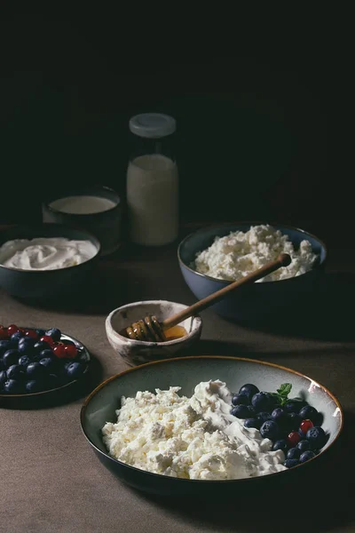 早餐用乳制品 — 图库照片