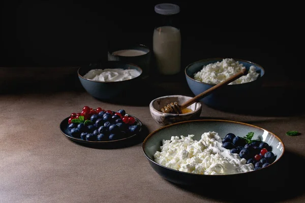 Productos lácteos para el desayuno — Foto de Stock