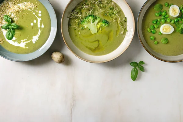 Soupe de légumes verts — Photo