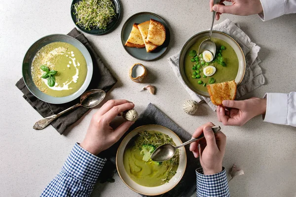緑の野菜スープ — ストック写真