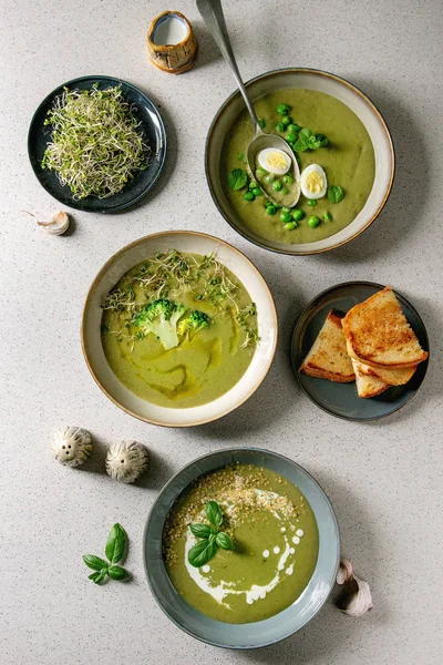 緑の野菜スープ — ストック写真