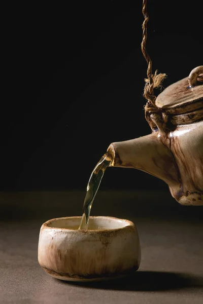 Keramik handgemachte Teekanne — Stockfoto
