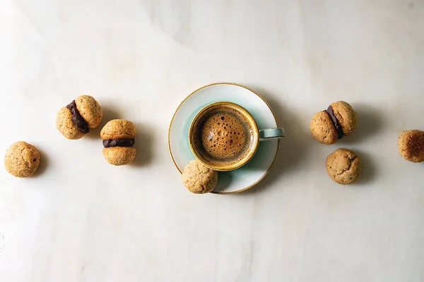 Baci di dama hazelnut biscuits — Stock Photo, Image