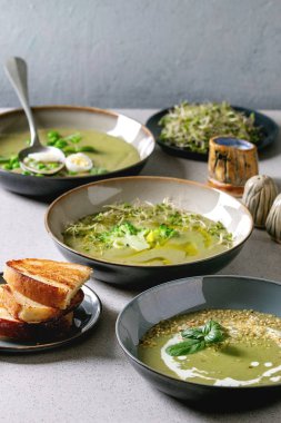 yeşil sebze çorbası