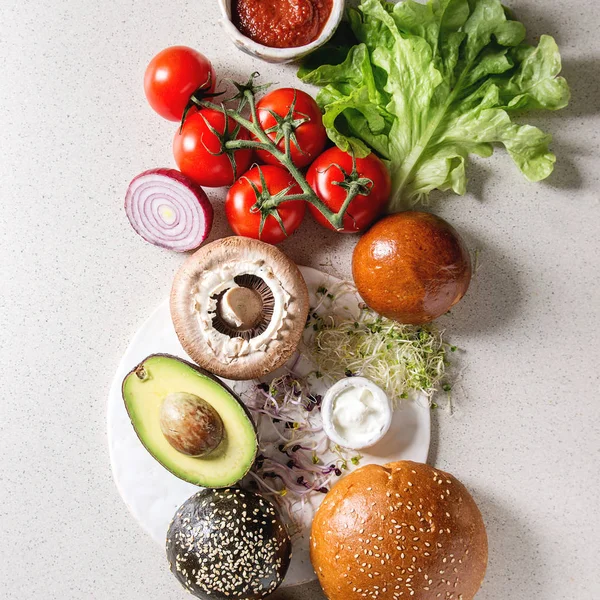 Hamburger için malzemeler