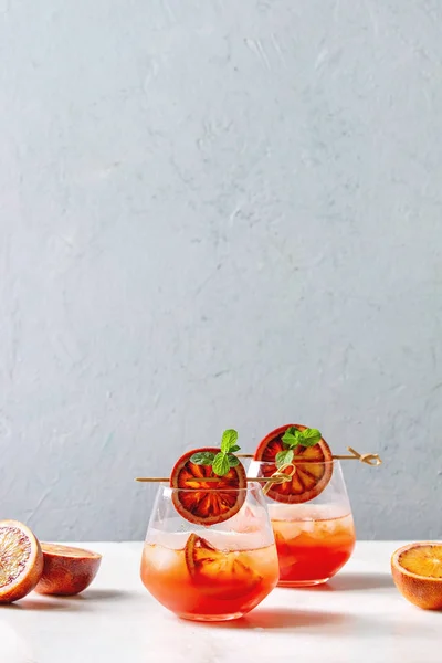 Blood orange cocktail — Stockfoto