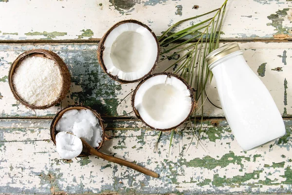 Variety of coconut products — Stock Photo, Image