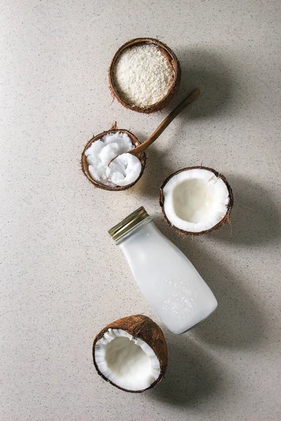 Variedade de produtos de coco — Fotografia de Stock