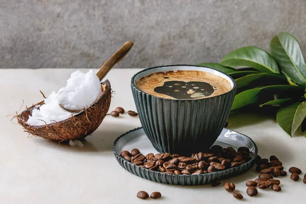 Skuddsikker kaffe med smør – stockfoto