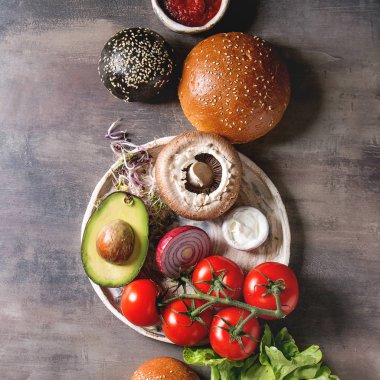 Hamburger için malzemeler