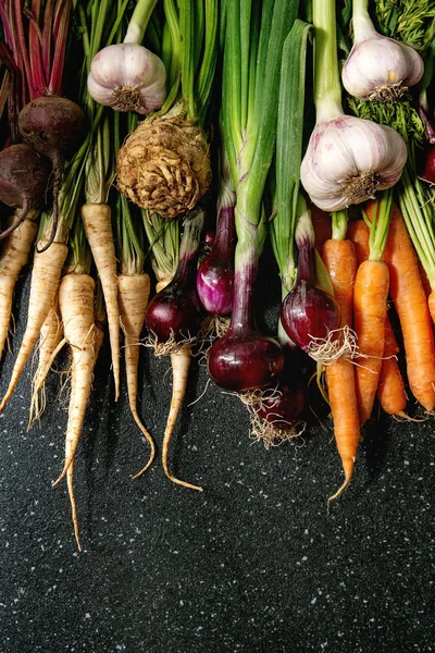 Variedad de hortalizas de raíz — Foto de Stock