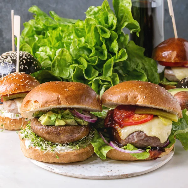 Házi készítésű hamburgerek — Stock Fotó