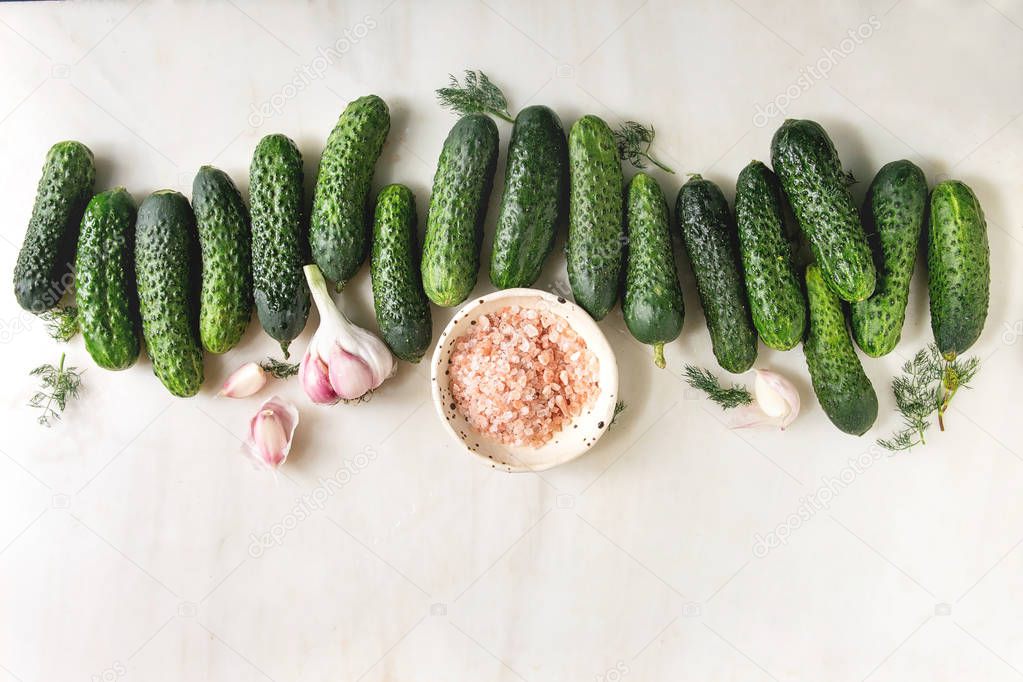 Cucumbers ready for pickled