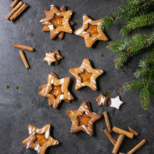 Weihnachtsstern Form Zucker Plätzchen — Stockfoto