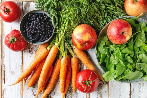 Obst, Gemüse und Beeren — Stockfoto