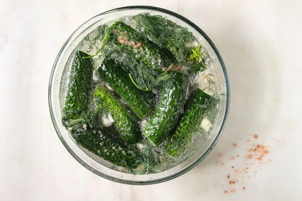 Cucumbers ready for pickled — Stock Photo, Image