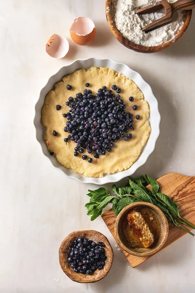 Ingredientes para hornear pastel de bayas — Foto de Stock