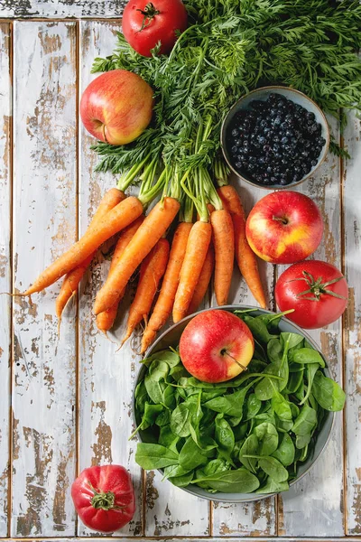 Obst, Gemüse und Beeren — Stockfoto