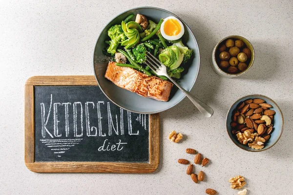 Ketogen diet Dinner — Stockfoto