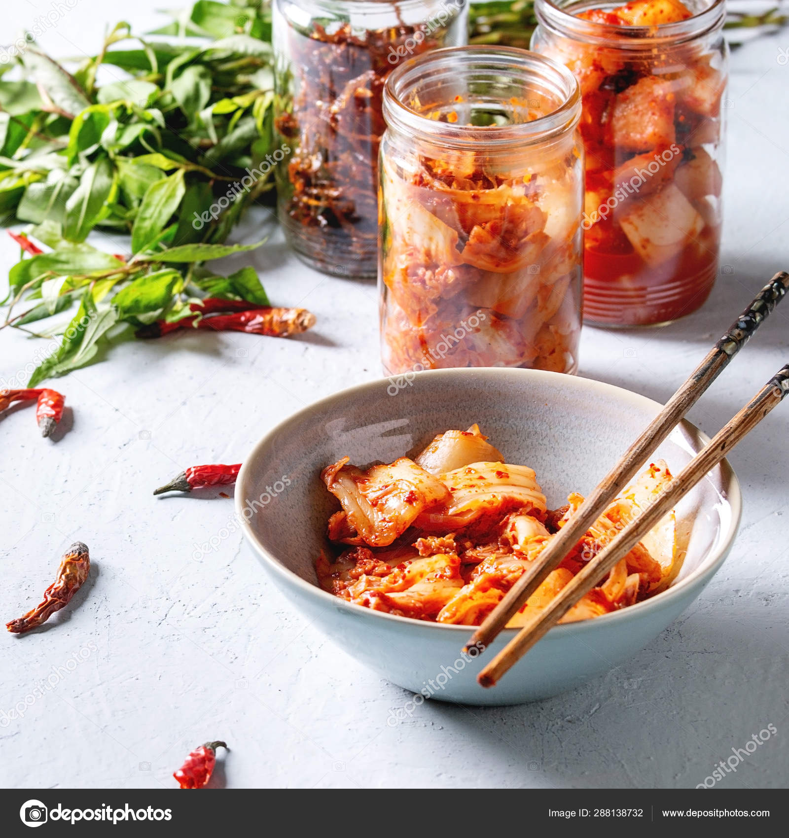 Korean appetizer kimchi — Stock Photo © NatashaBreen 288138732